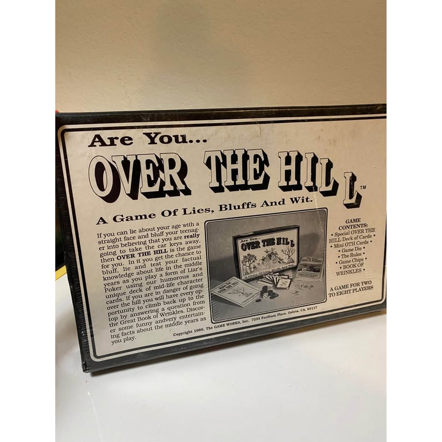 Vintage 1986 Over the Hill Board Game. Funny humor. Sealed
