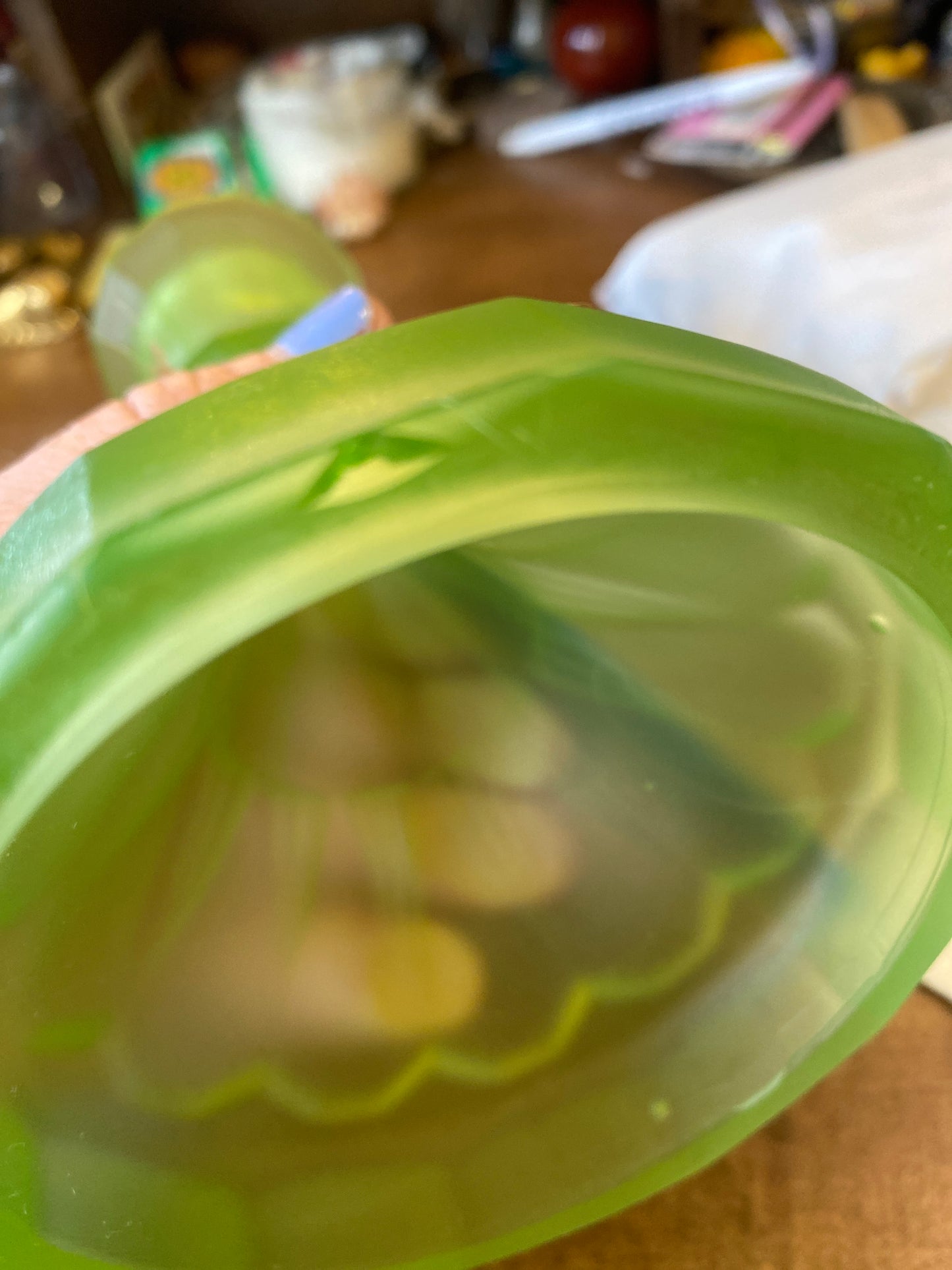 Art Deco Frosted Uranium Candlestick Holders 1930s