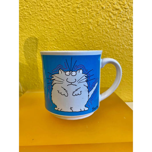 Please Hassle Me I Thrive On Stress Cat Mug- Vintage