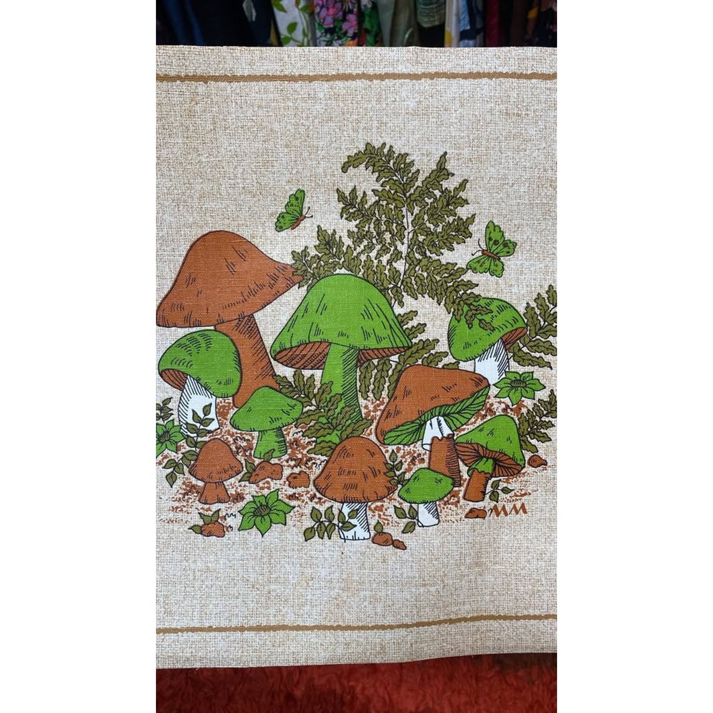 Vintage Merry Mushroom Placemats set of 2