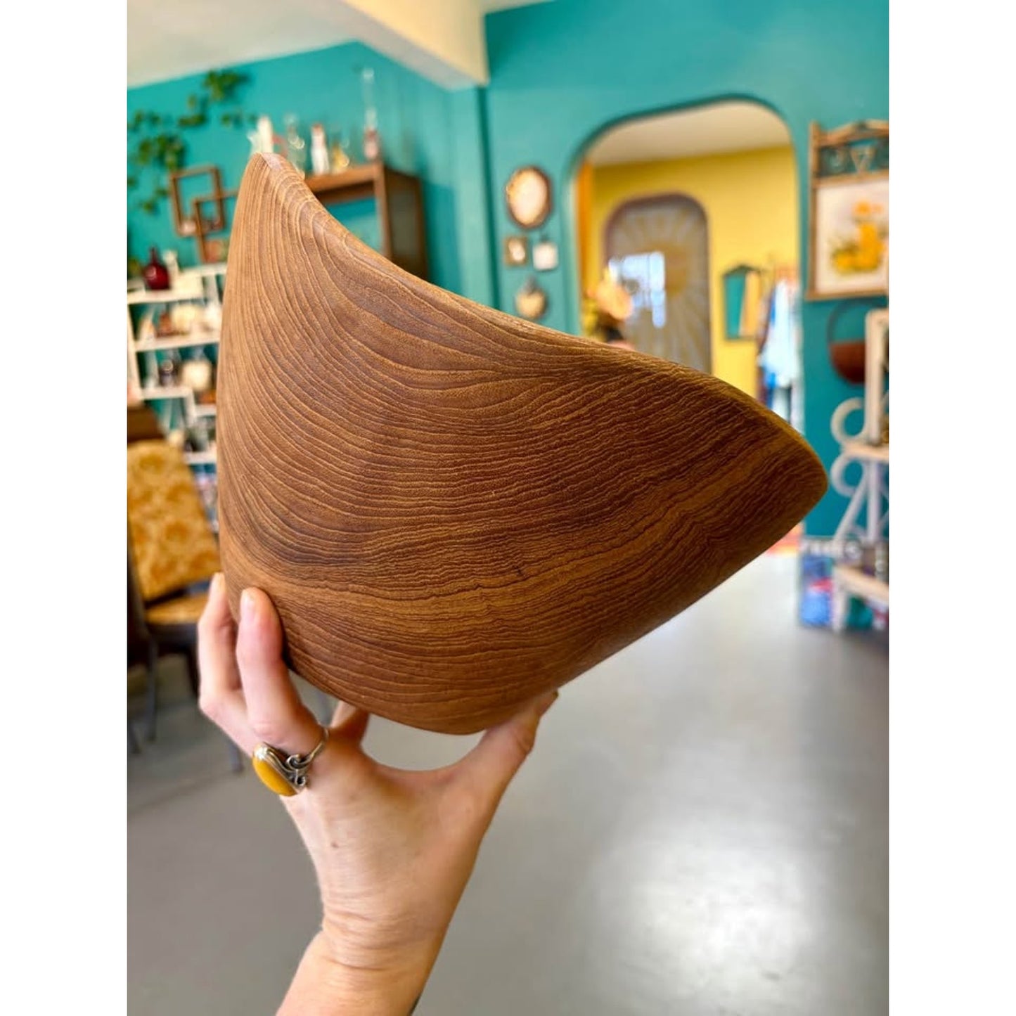 Wooden Teak Salad Serving Bowl with 2 Small Bowls Set