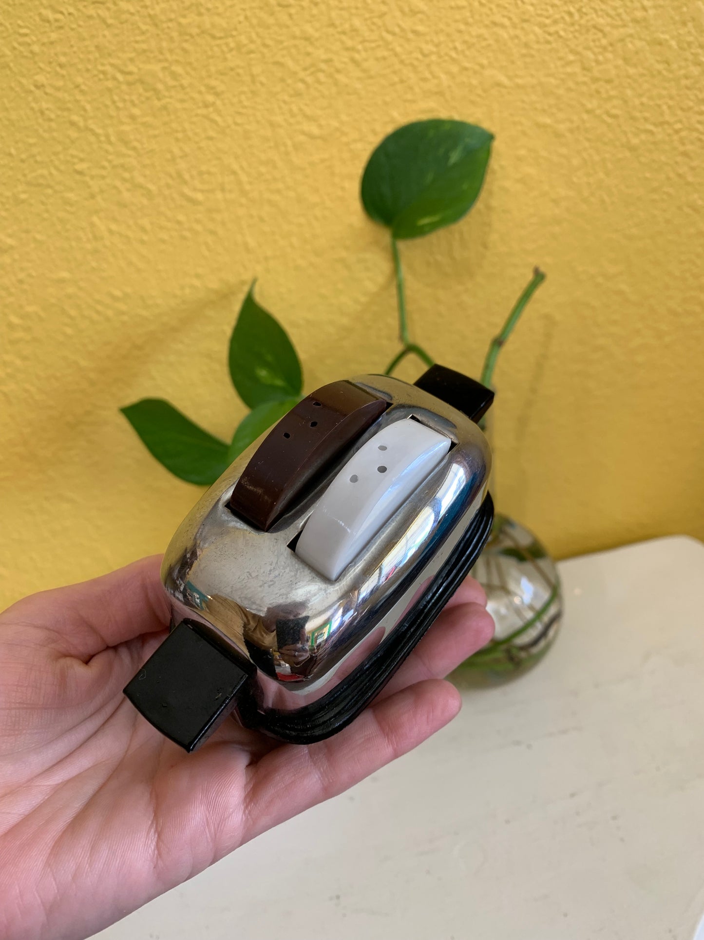 Miniature Vintage Salt and Pepper Pop Up Toaster