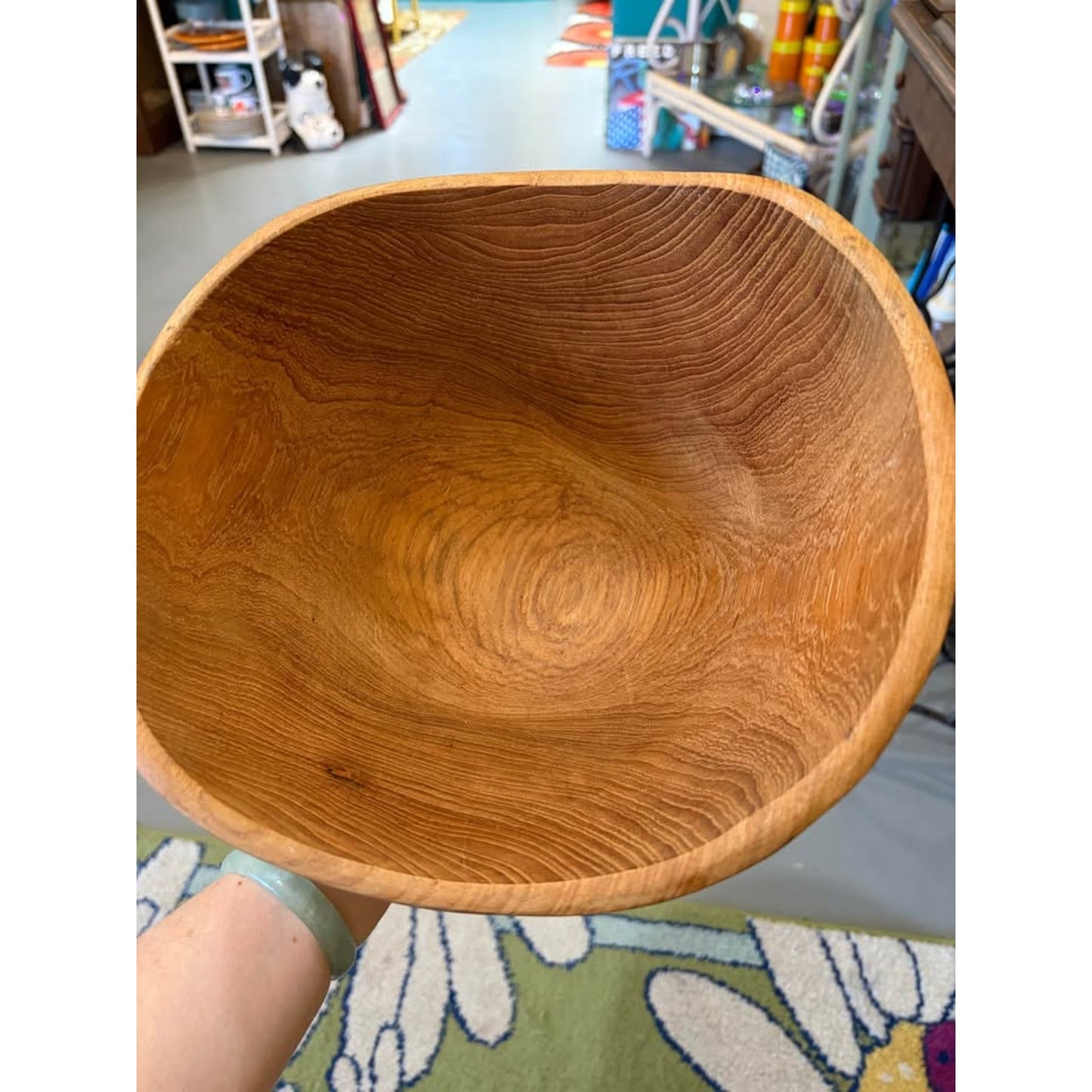 Wooden Teak Salad Serving Bowl with 2 Small Bowls Set